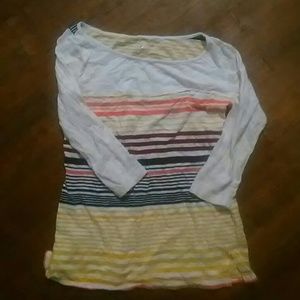 Merona striped capri sleeves